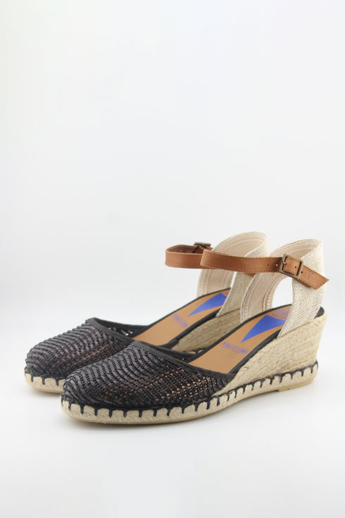 Verbenas Suede Espadrille Wedge Sandals